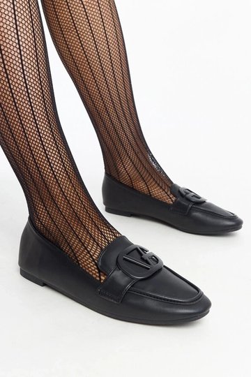 Mocassins à boucle Delgi noirs 2