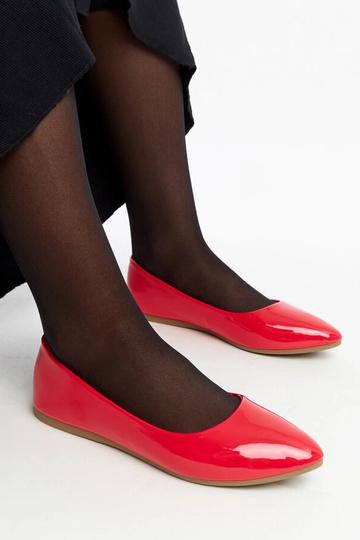 Ballerines Brankica en cuir verni rouge