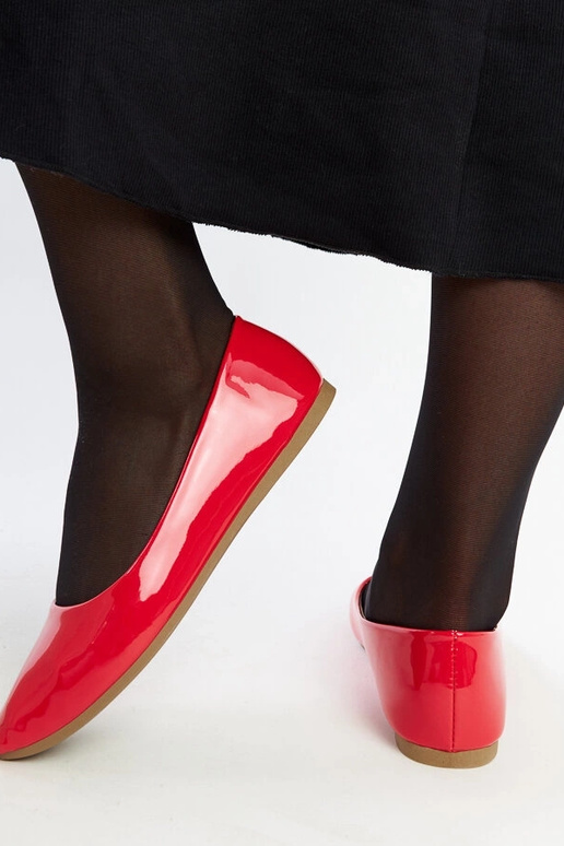 Ballerines Brankica en cuir verni rouge