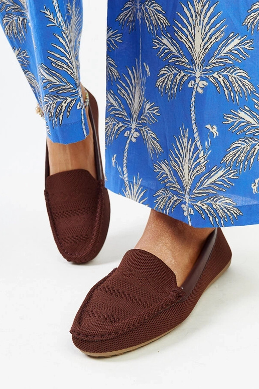 Mocassins en tissu Fiammetta marron Mocassins en tissu Fiammetta marron