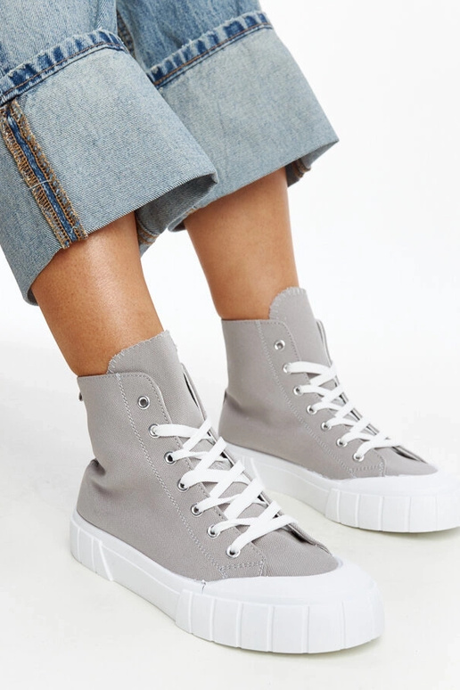 Szare wysokie trampki Vinka Szare wysokie trampki Vinka
