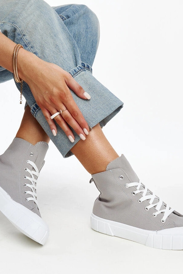 Szare wysokie trampki Vinka 2