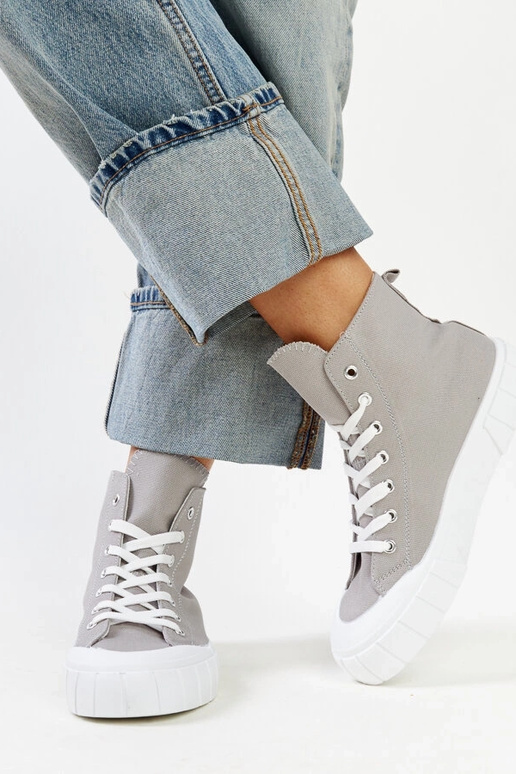 Szare wysokie trampki Vinka Szare wysokie trampki Vinka