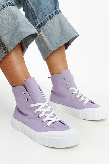 Baskets montantes violettes Vinka