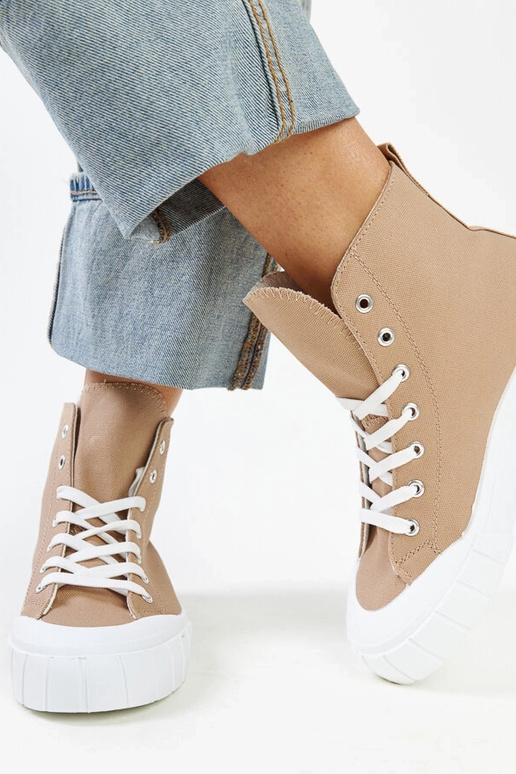 Baskets montantes marron Vinka