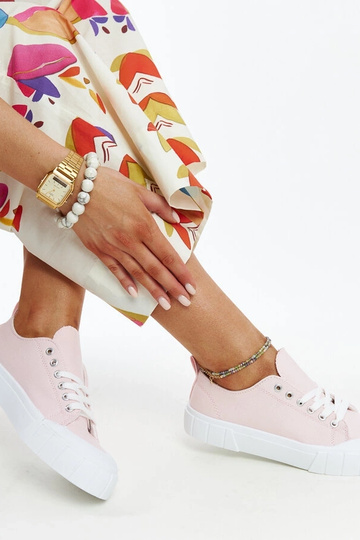 Baskets en tissu rose d'Eduard 2