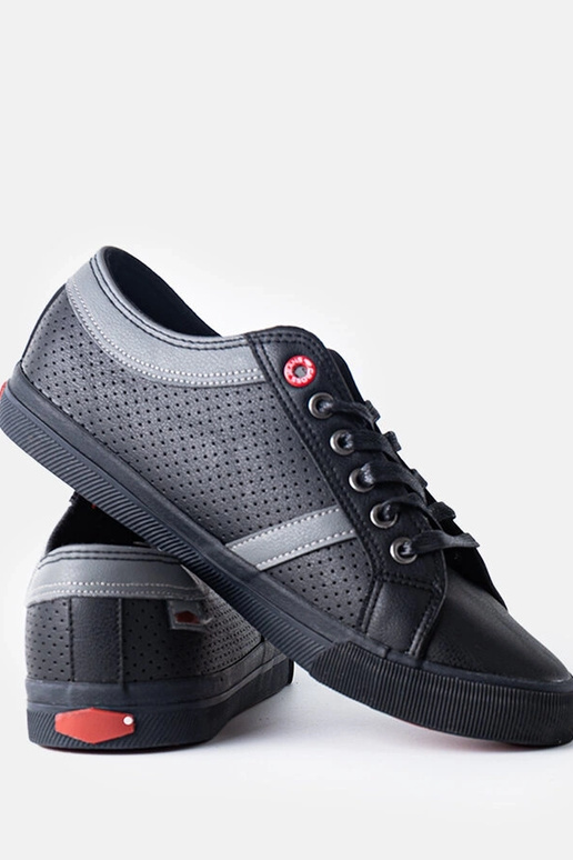 Czarne męskie trampki CROSS JEANS Czarne męskie trampki CROSS JEANS