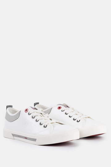 Baskets homme blanches et grises CROSS JEANS 2