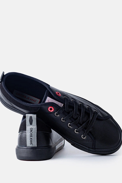 Czarne męskie trampki CROSS JEANS... Czarne męskie trampki CROSS JEANS...