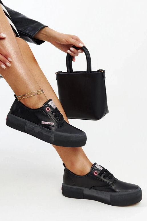 Baskets noires pour femmes CROSS JEANS
