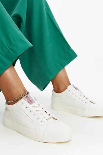 Baskets blanches en cuir écologique pour femme CROSS JEANS 2