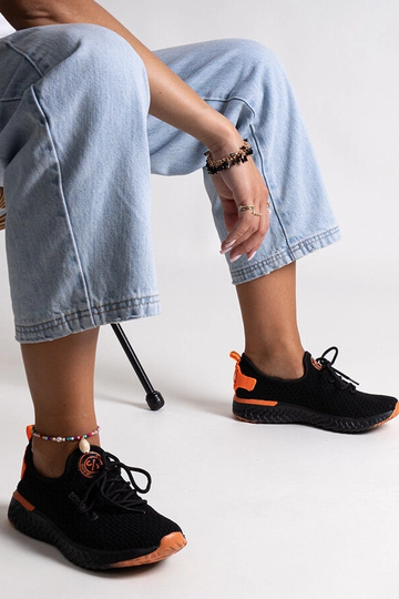 Baskets en tissu noir pour femme CROSS JEANS
