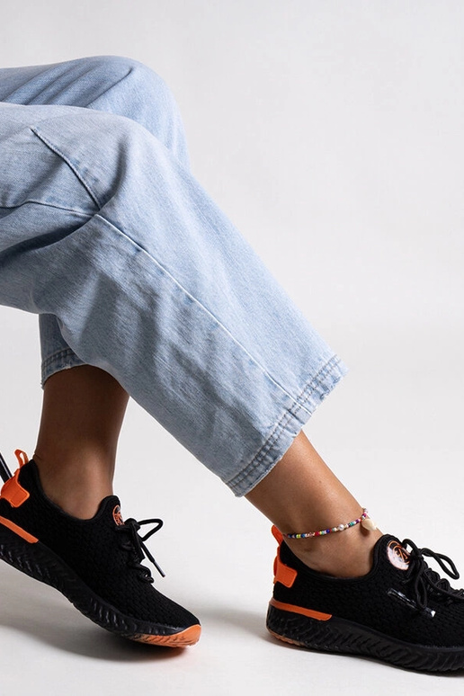 Baskets en tissu noir pour femme...