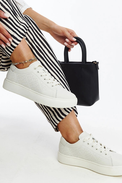 Baskets en cuir beige Sireen Baskets en cuir beige Sireen