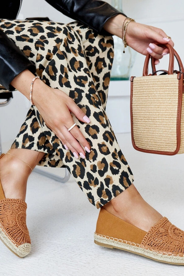 Espadrilles à broderie Kalba marron