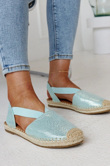 Espadrilles à bride arrière vert clair de Tharn 2
