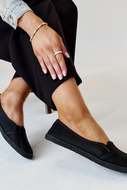 Baskets noires à lacets en simili...