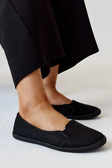 Baskets noires à lacets en simili cuir Wordana 2