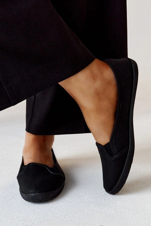 Baskets noires à lacets en simili...