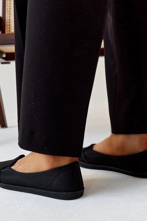 Baskets noires à lacets en simili...