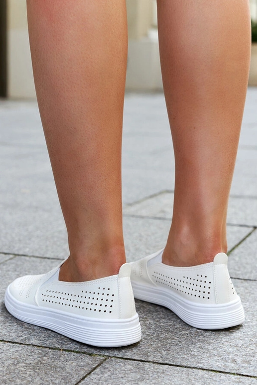 Baskets ajourées beiges à enfiler Dafina Baskets ajourées beiges à enfiler Dafina