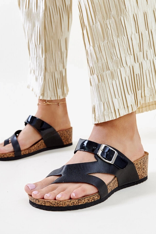 Sandales compensées Donata noires... Sandales compensées Donata noires...