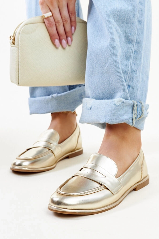 Mocassins classiques dorés Nasia