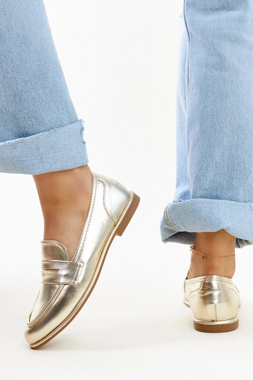 Mocassins classiques dorés Nasia