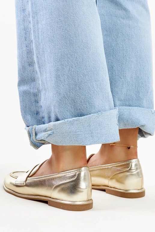 Mocassins classiques dorés Nasia