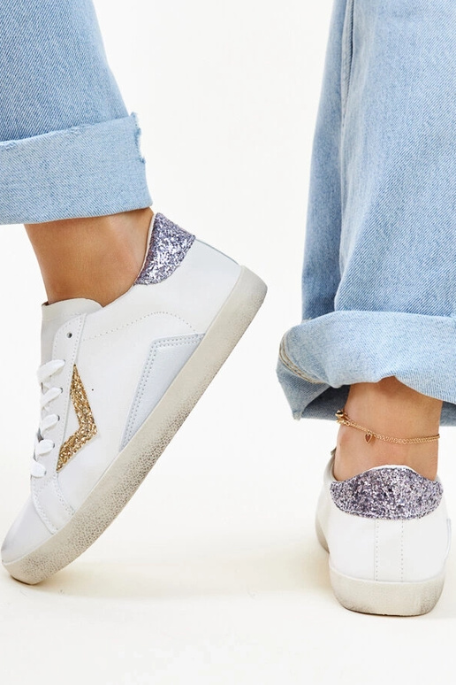 Baskets blanches effet "usé" par Gombol