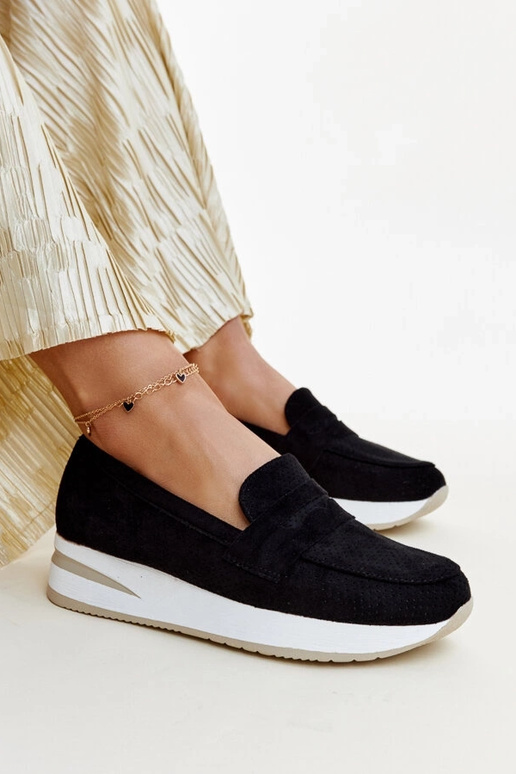 Chaussures Muna perforées noires Chaussures Muna perforées noires