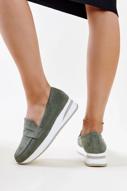 Chaussures Muna perforées vertes Chaussures Muna perforées vertes