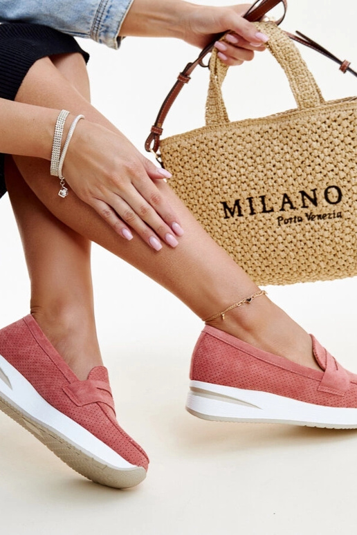 Chaussures Muna roses perforées Chaussures Muna roses perforées