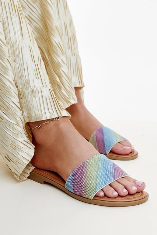 Tongs brillantes multicolores Anilsa Tongs brillantes multicolores Anilsa