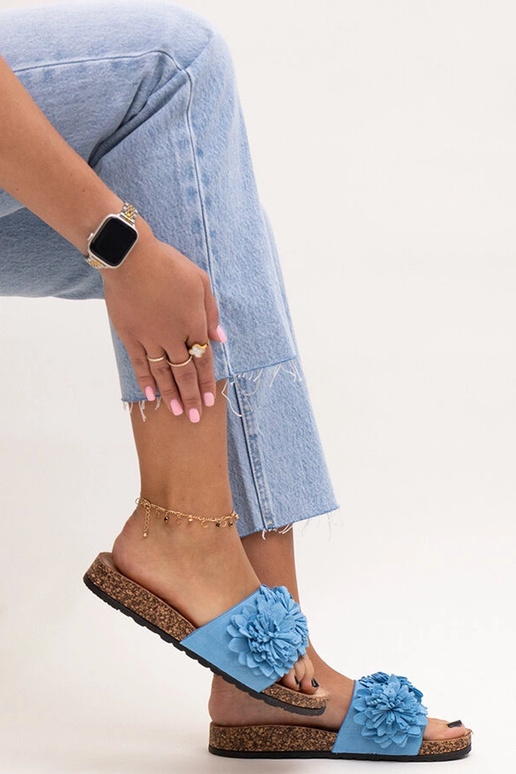 Tongs fleuries à semelle en liège Almida Tongs fleuries à semelle en liège Almida