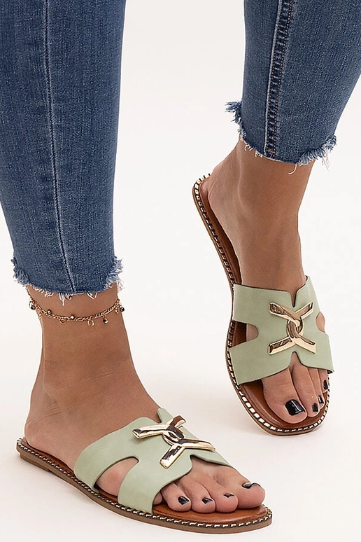 Tongs vertes avec boucle Razanna Tongs vertes avec boucle Razanna