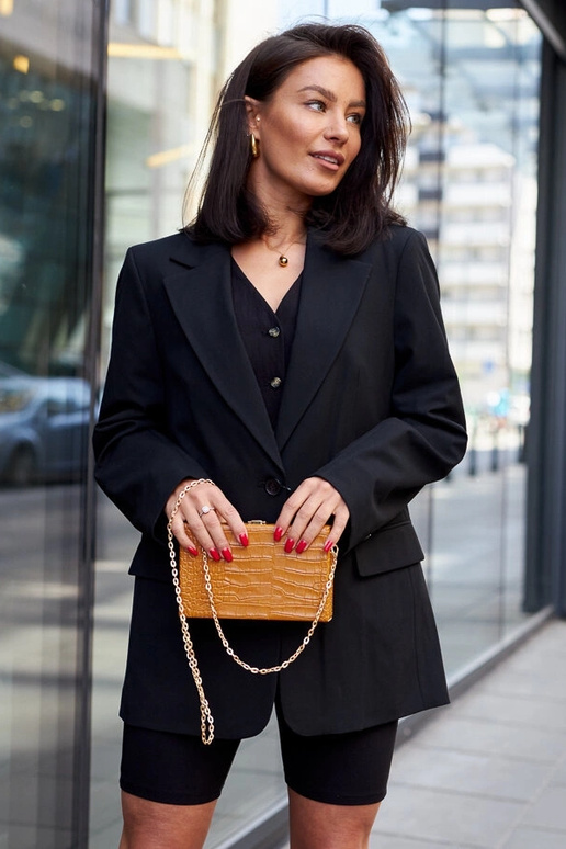 Sac "coffre" jaune sur chaîne Dratche Sac "coffre" jaune sur chaîne Dratche