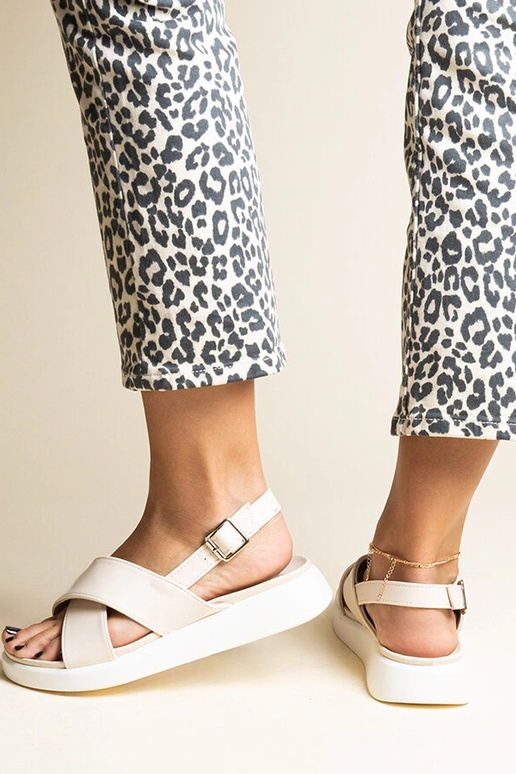 Sandales à plateforme beiges Burnet Sandales à plateforme beiges Burnet