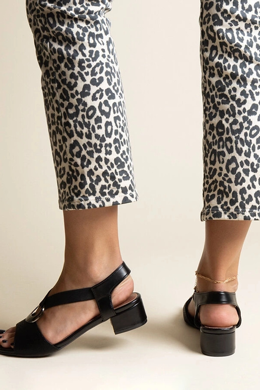 Sandales à talons à enfiler noires Jorga Sandales à talons à enfiler noires Jorga