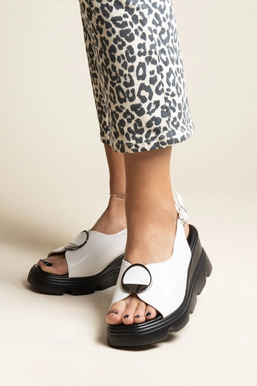 Sandales compensées à...