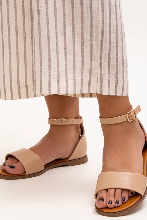 Sandales beiges à talon fermé Sema Sandales beiges à talon fermé Sema