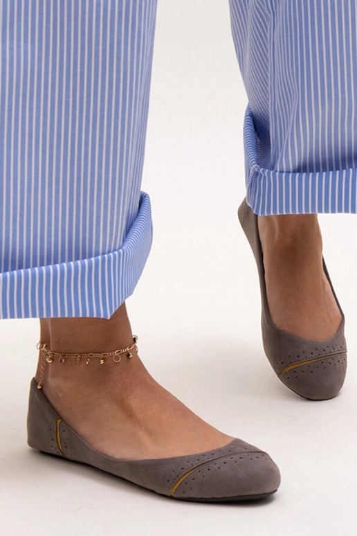 Ballerines grises classiques Dorris