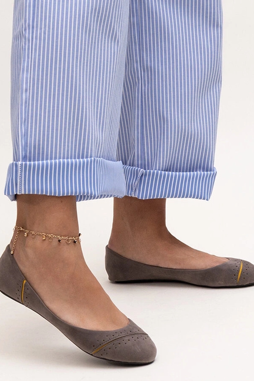 Ballerines grises classiques Dorris