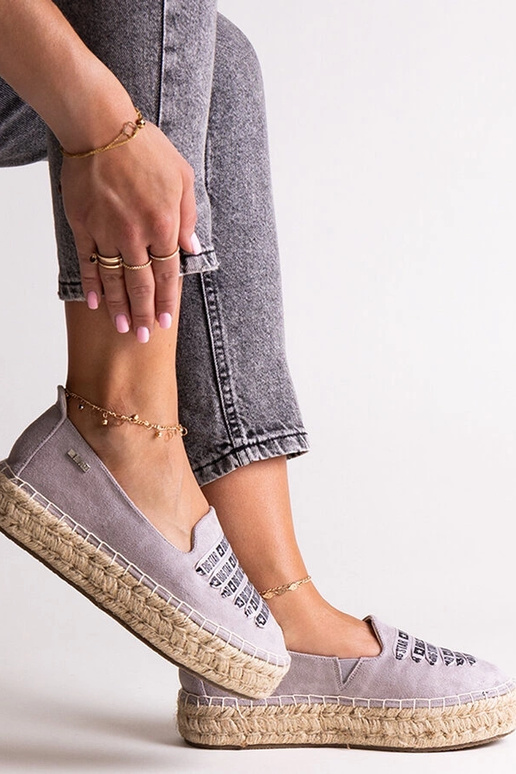 Espadrilles grises Big Star JJ274890