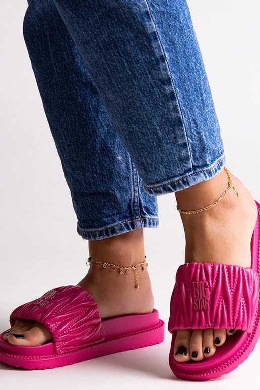 Tongs à volants Big Star roses NN274A749 Tongs à volants Big Star roses NN274A749