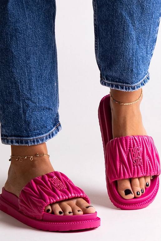 Tongs à volants Big Star roses NN274A749 Tongs à volants Big Star roses NN274A749