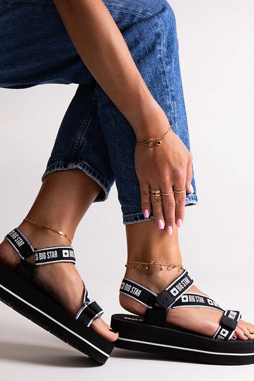 Sandales à plateforme noires Big Star...