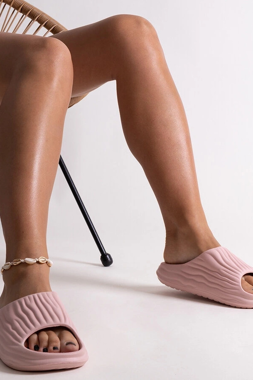 Claquettes à volants roses Miniya