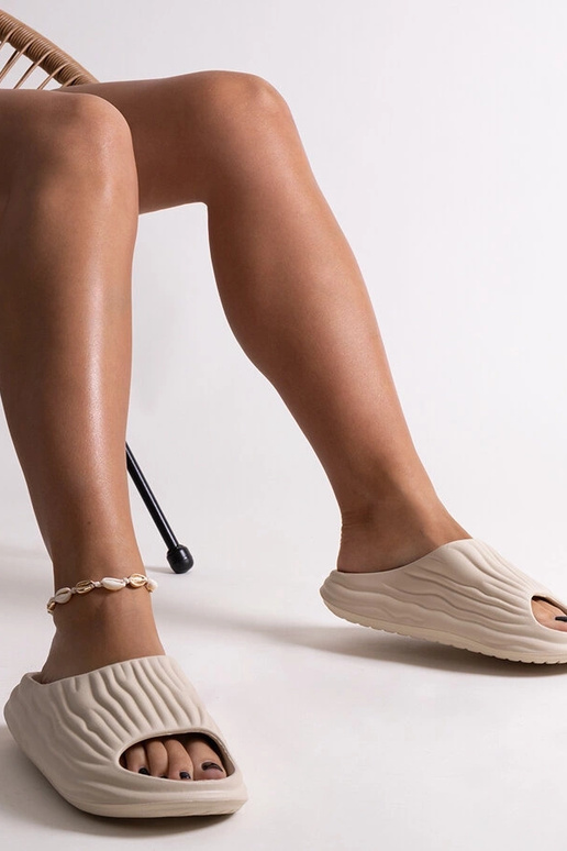 Tongs à volants Miniya beige Tongs à volants Miniya beige