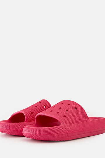 Mules perforées rose foncé... 2